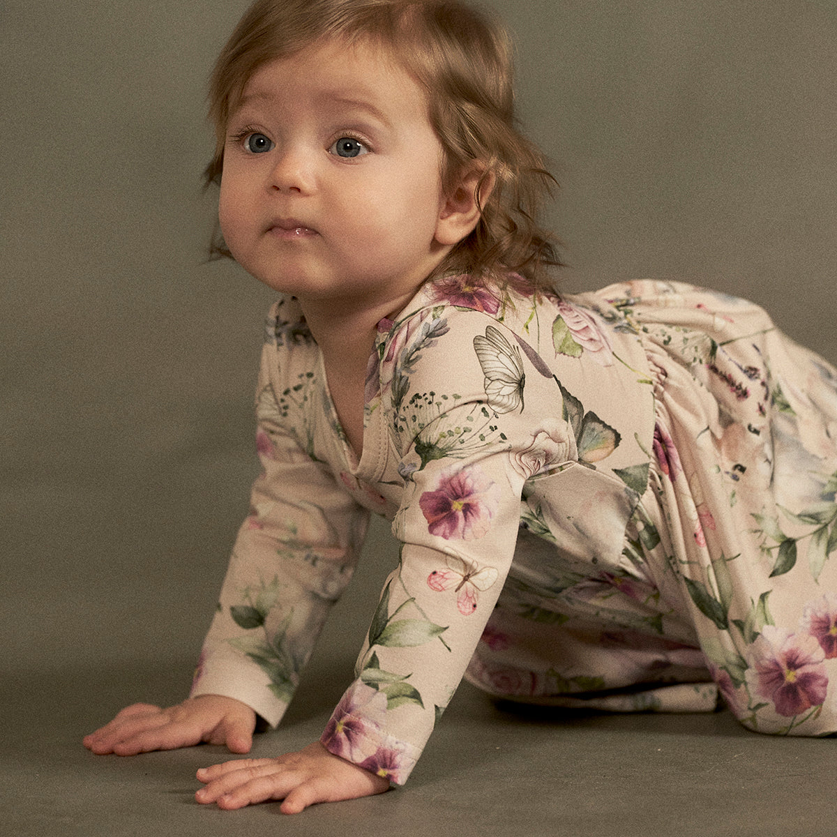 Orvokki-mekko vauvalle, beige
