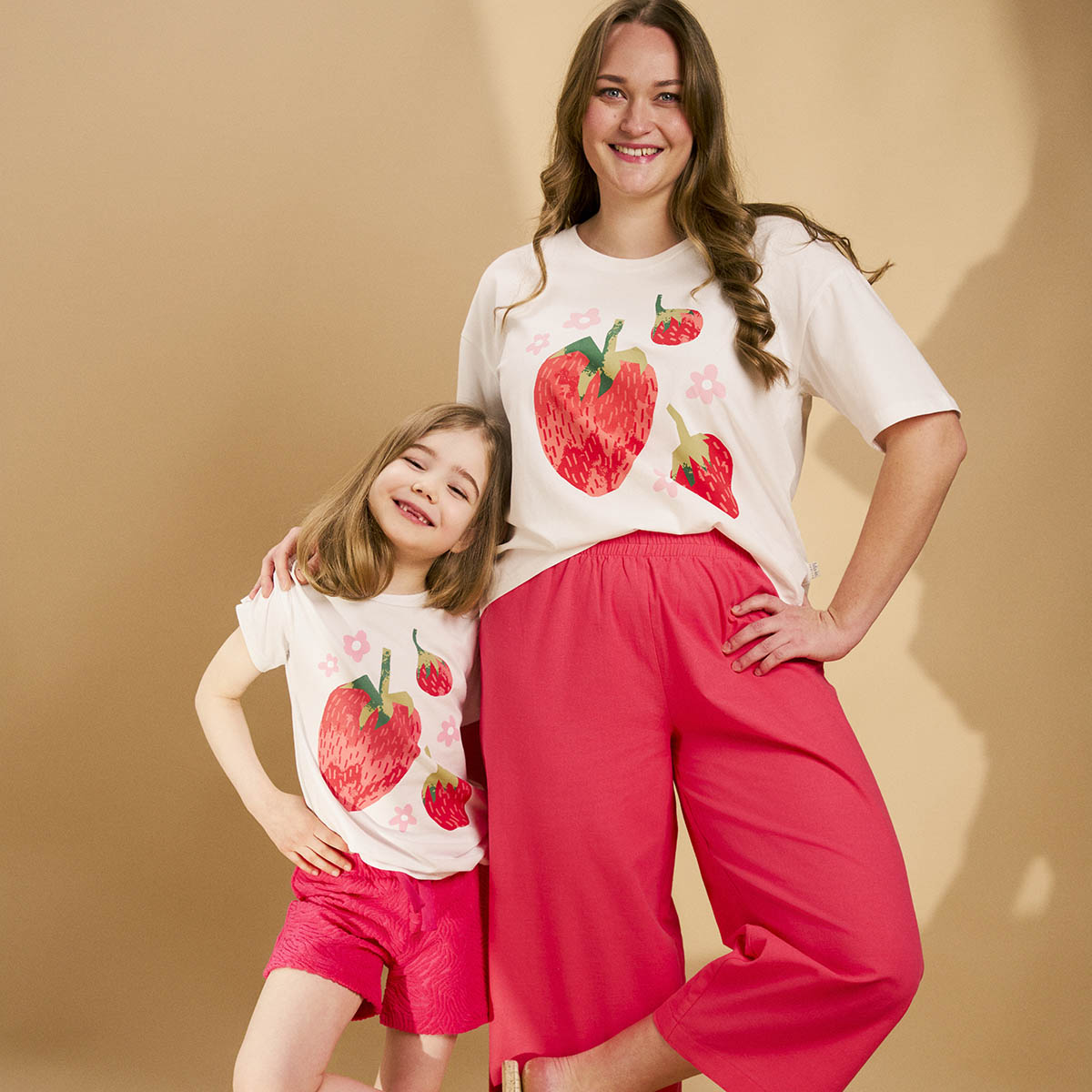 Venla-culottes-housut aikuisille, punainen