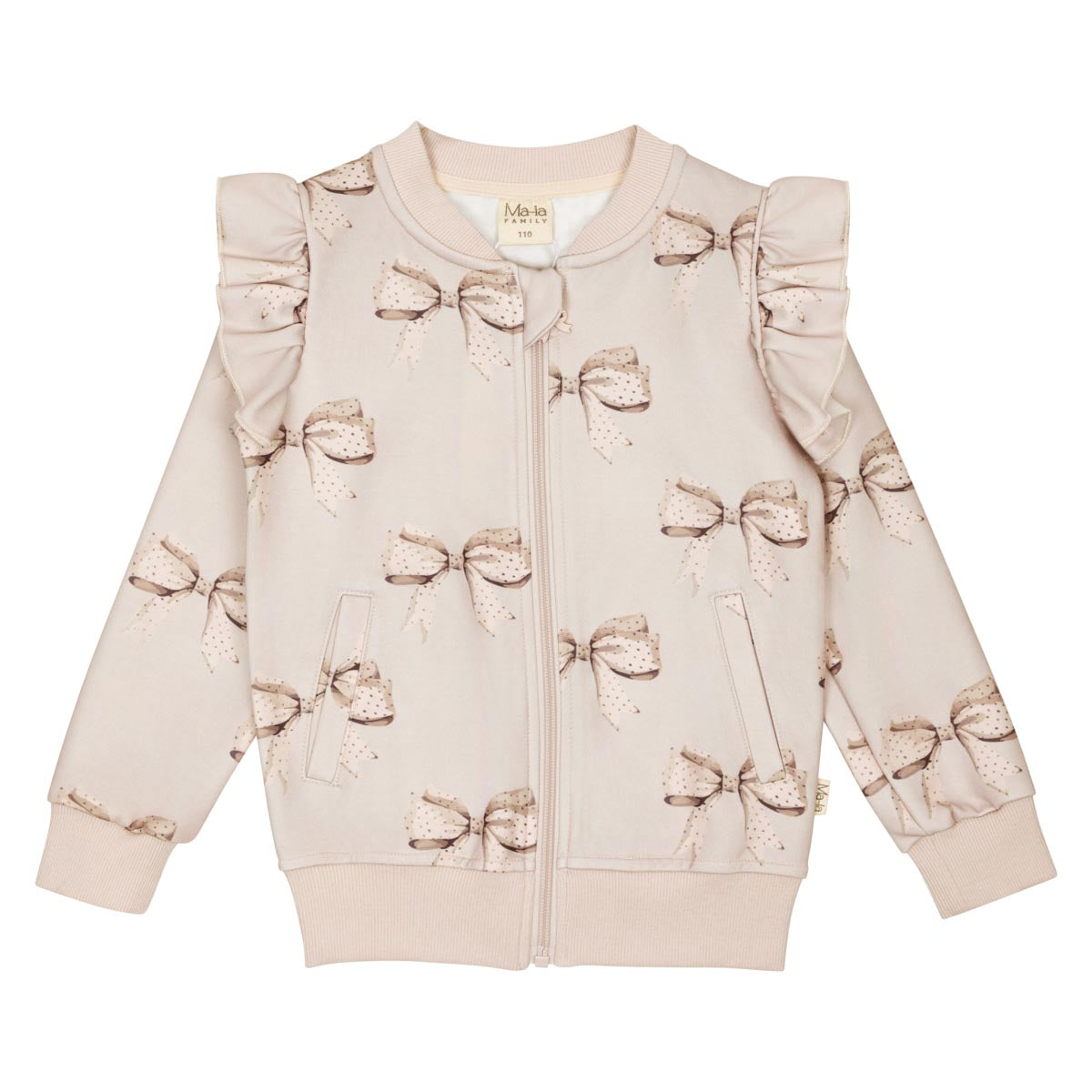 Rosette-verkkatakki, beige