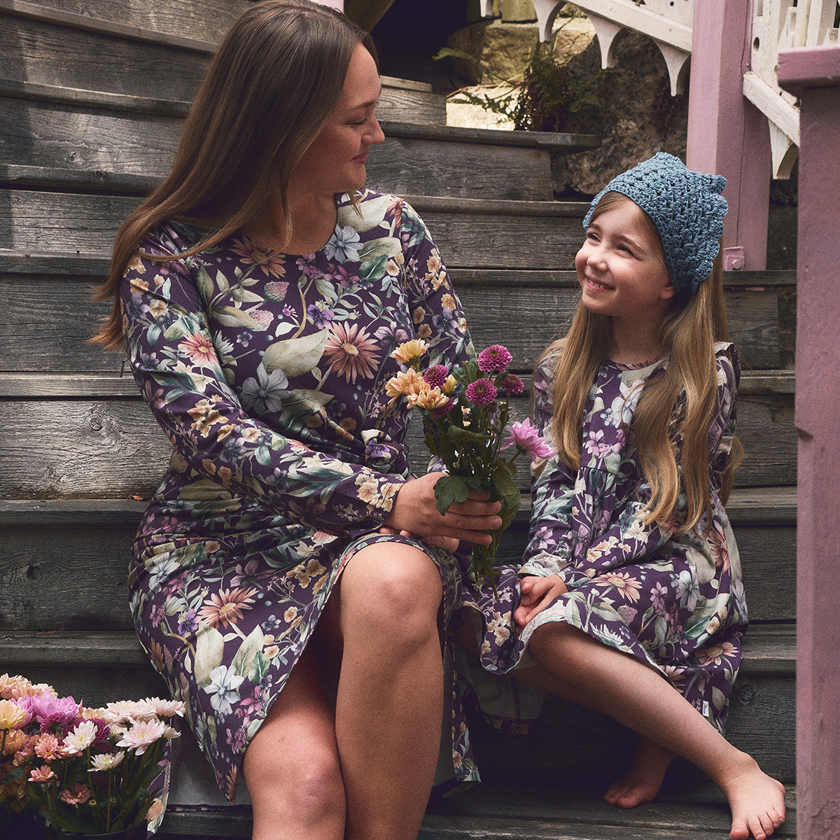 Katarina-mekko Kissanminttu, violetti