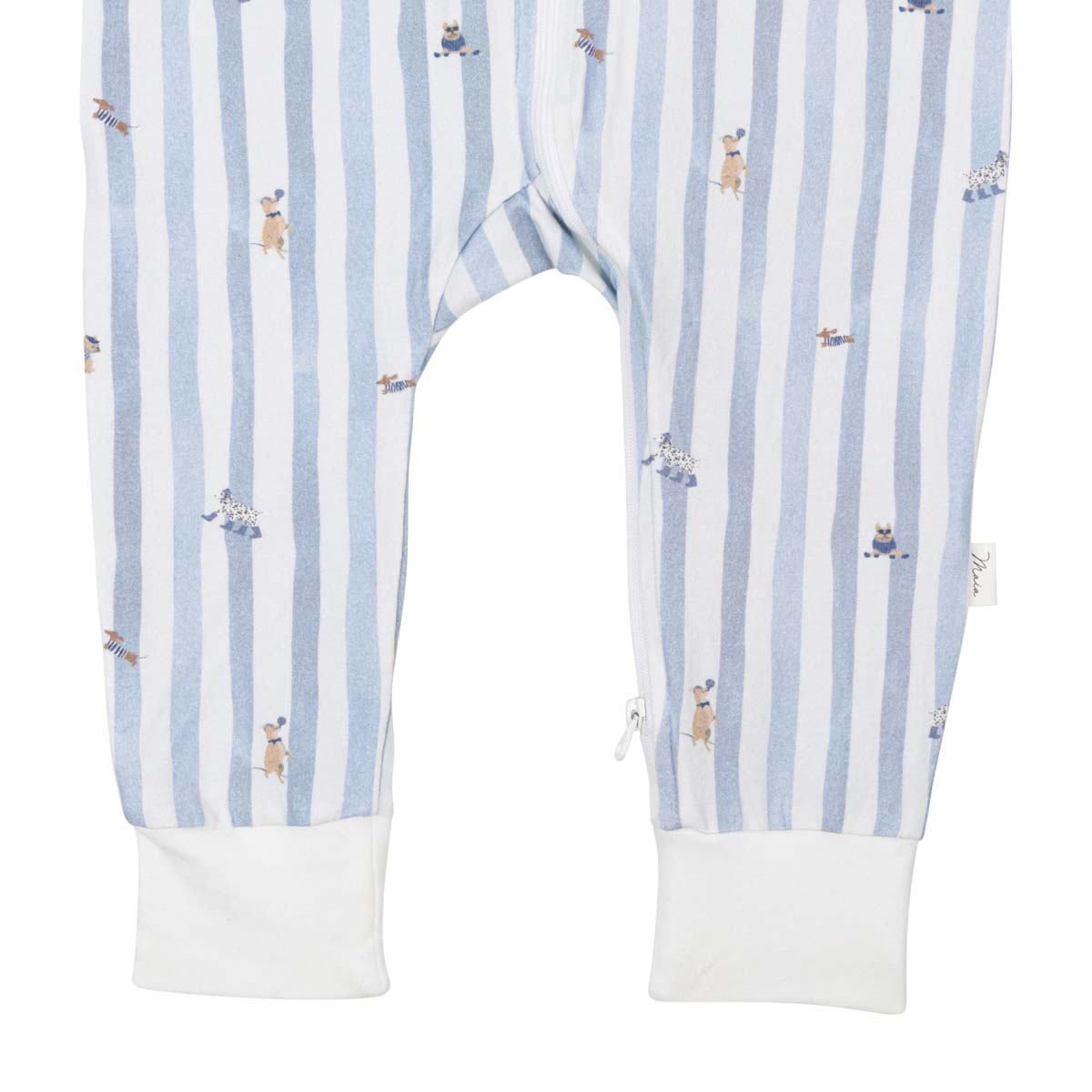 Koiraraita-pyjama vauvalle, vaaleansininen
